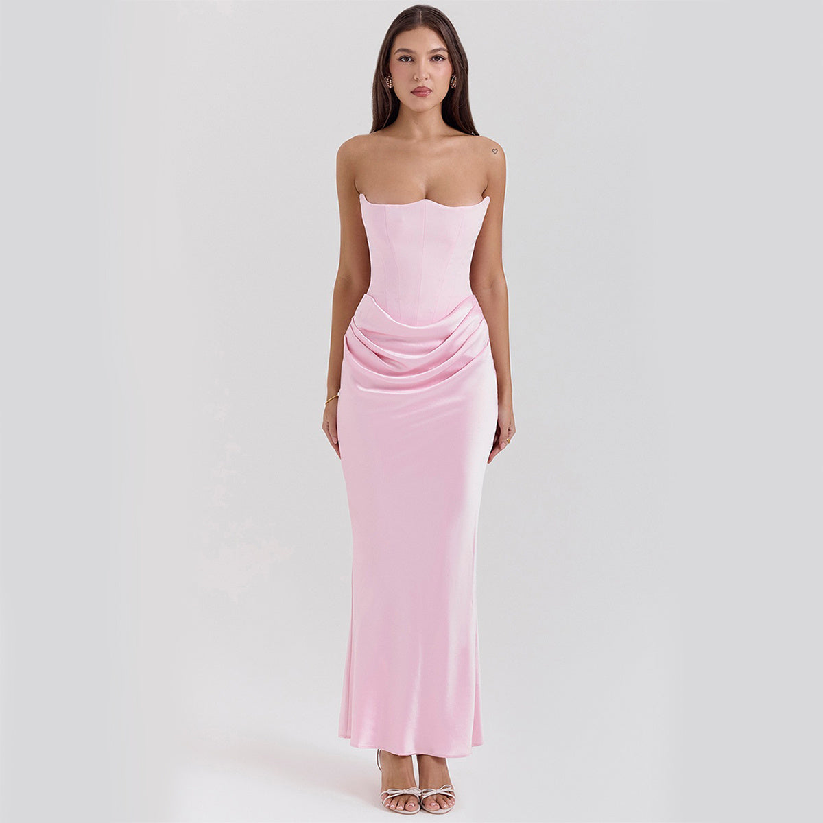 Elegant Backless Tube Dress – Sexy Long Evening Gown for Women | Prom, Party, Formal