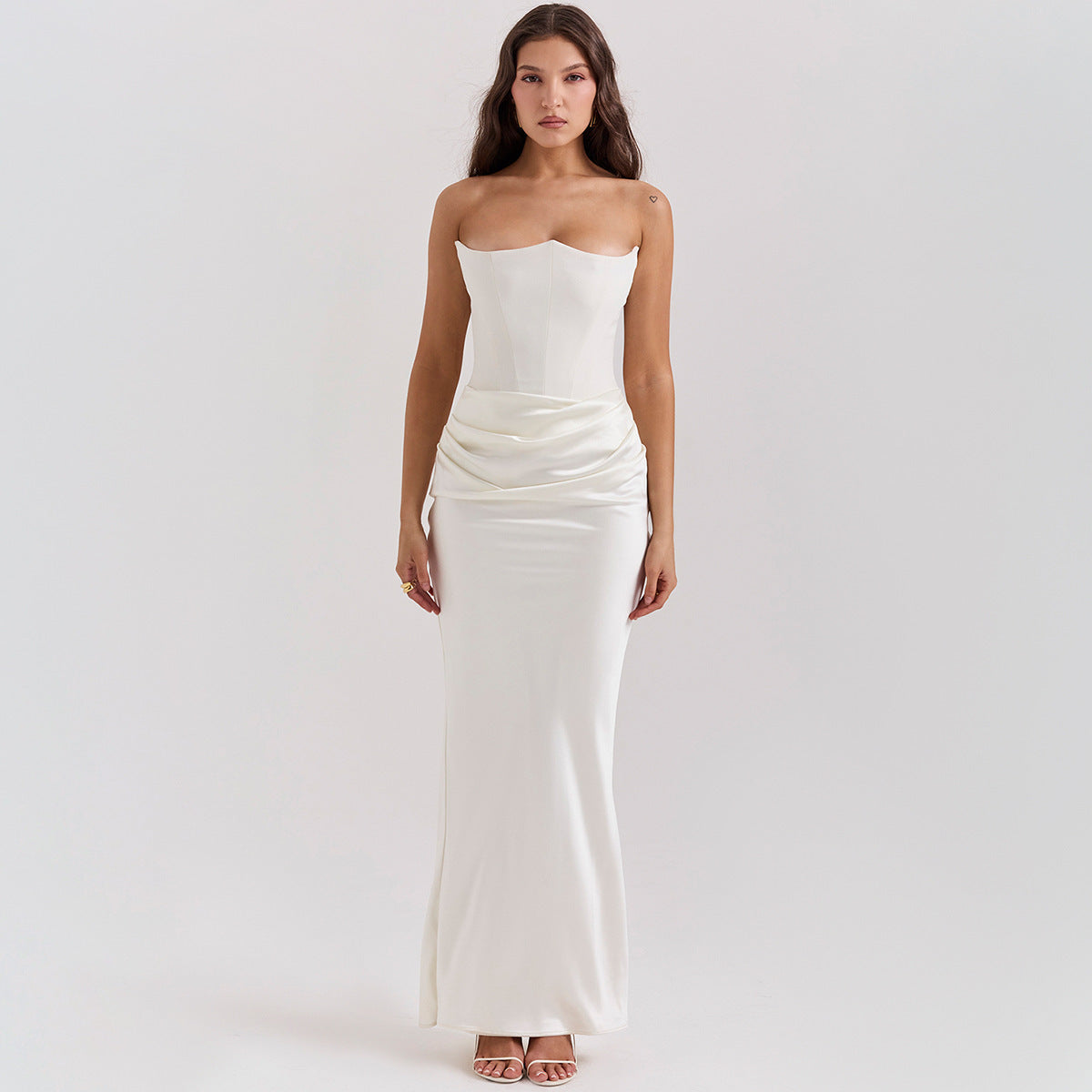 Elegant Backless Tube Dress – Sexy Long Evening Gown for Women | Prom, Party, Formal