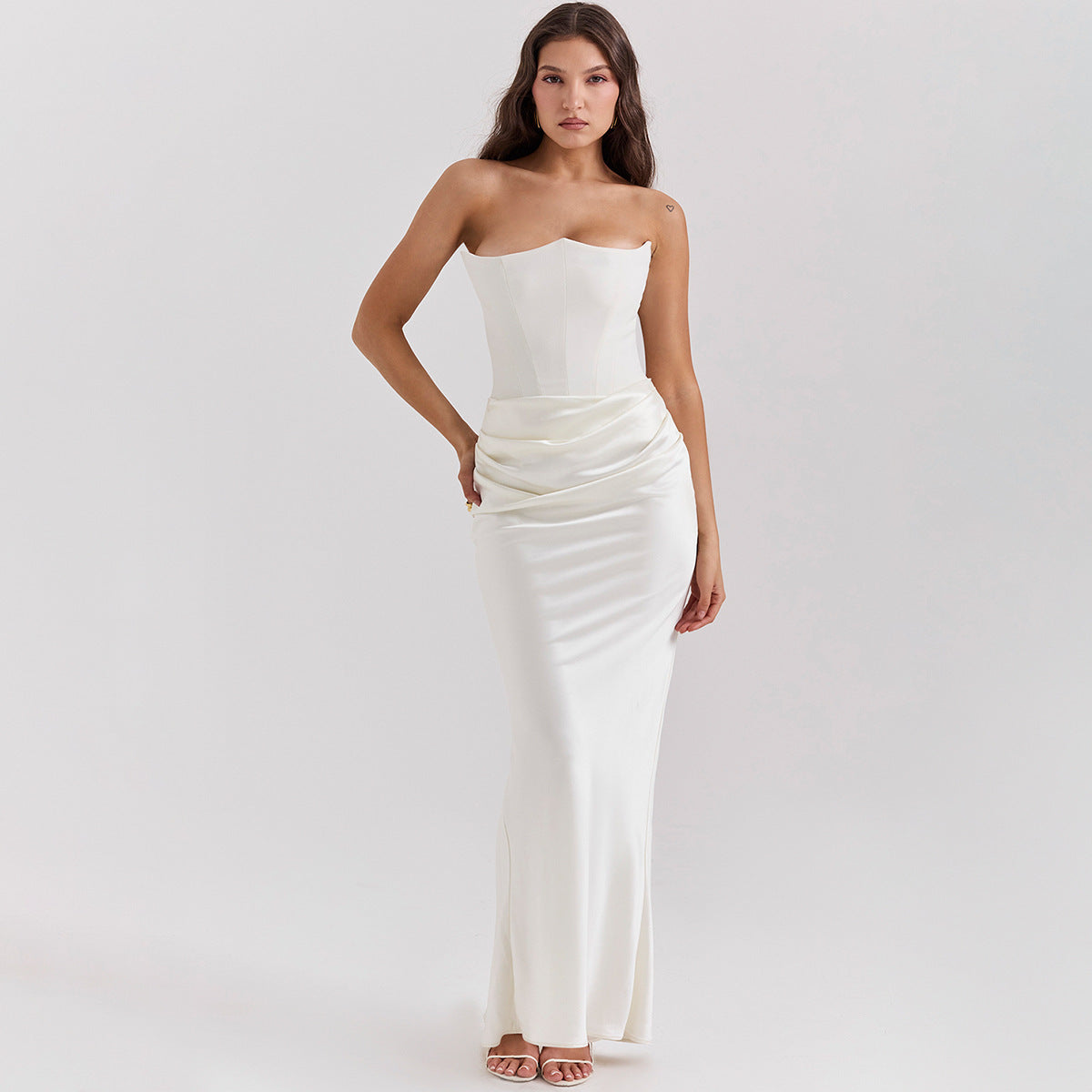 Elegant Backless Tube Dress – Sexy Long Evening Gown for Women | Prom, Party, Formal