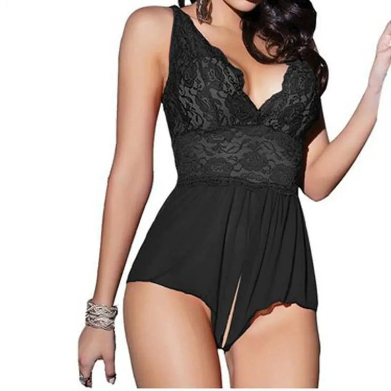 Lace Sheer Sleepwear – Sexy Night Dress