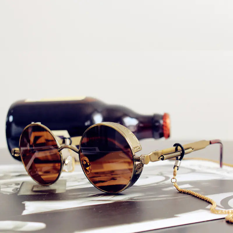 Vintage Round Metal Sunglasses