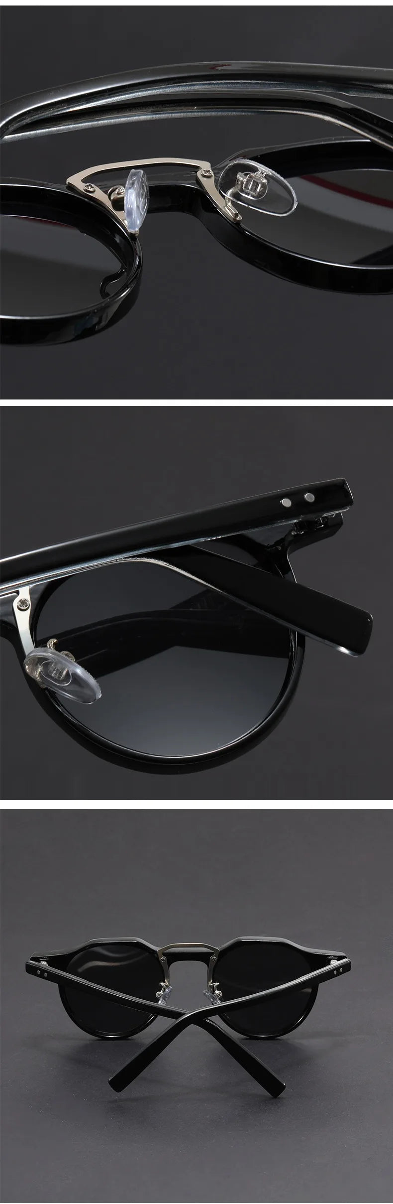 Retro Metal Frame Oval Sunglasses for Women Men Trendy Punk Round Sun Glasses Luxury Brand Designer Driving Shades