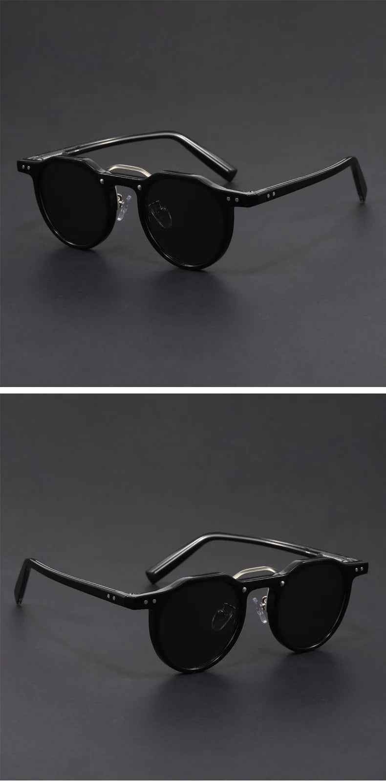 Retro Metal Frame Oval Sunglasses for Women Men Trendy Punk Round Sun Glasses Luxury Brand Designer Driving Shades