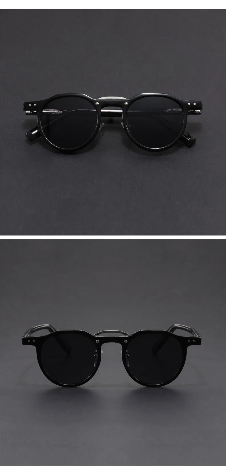 Retro Metal Frame Oval Sunglasses for Women Men Trendy Punk Round Sun Glasses Luxury Brand Designer Driving Shades