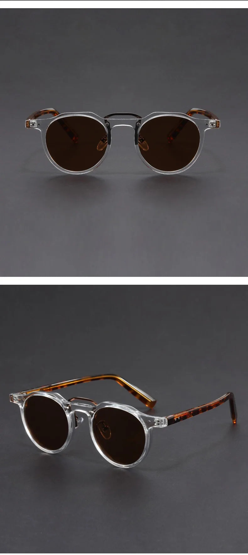 Retro Metal Frame Oval Sunglasses for Women Men Trendy Punk Round Sun Glasses Luxury Brand Designer Driving Shades