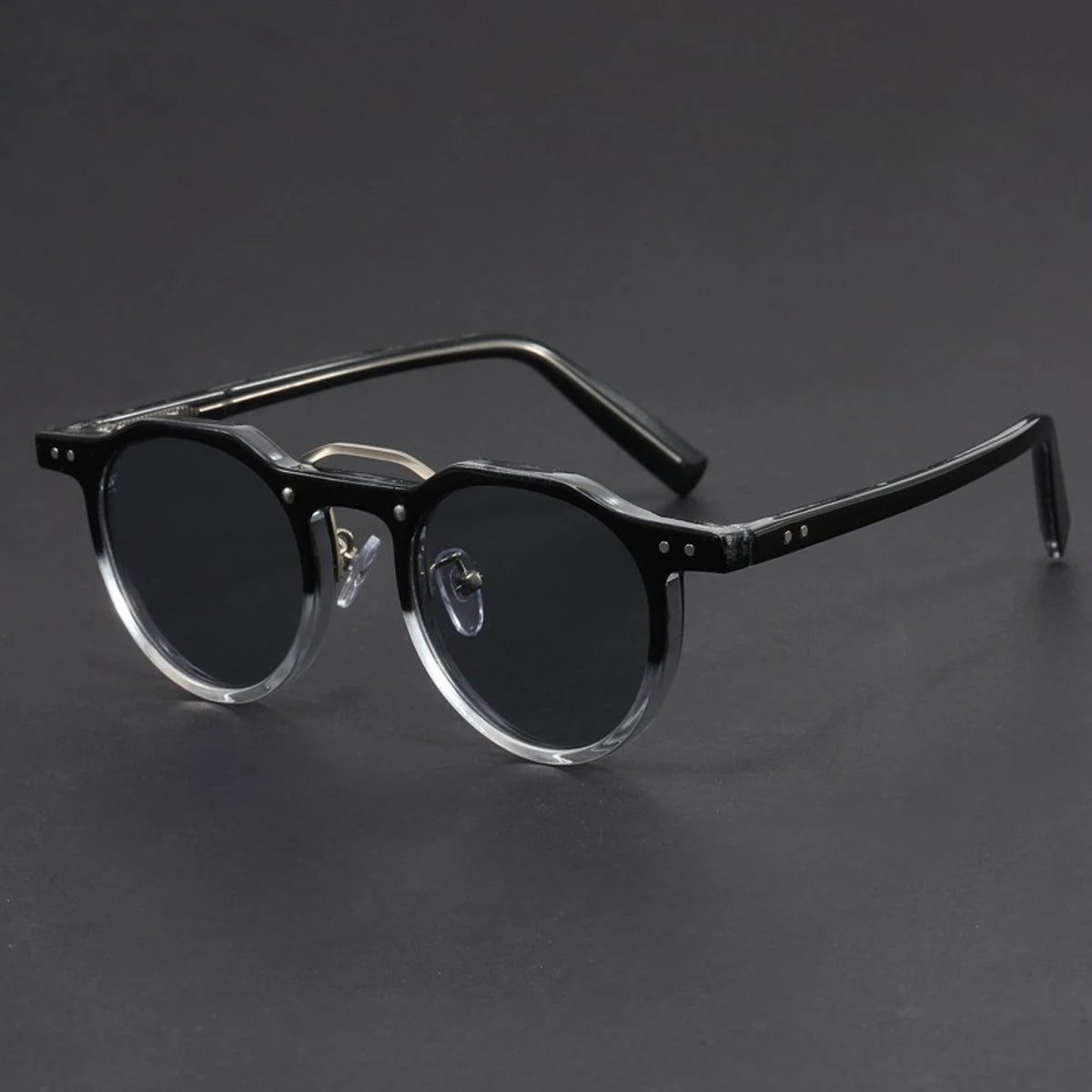 Retro Metal Frame Oval Sunglasses for Women Men Trendy Punk Round Sun Glasses Luxury Brand Designer Driving Shades