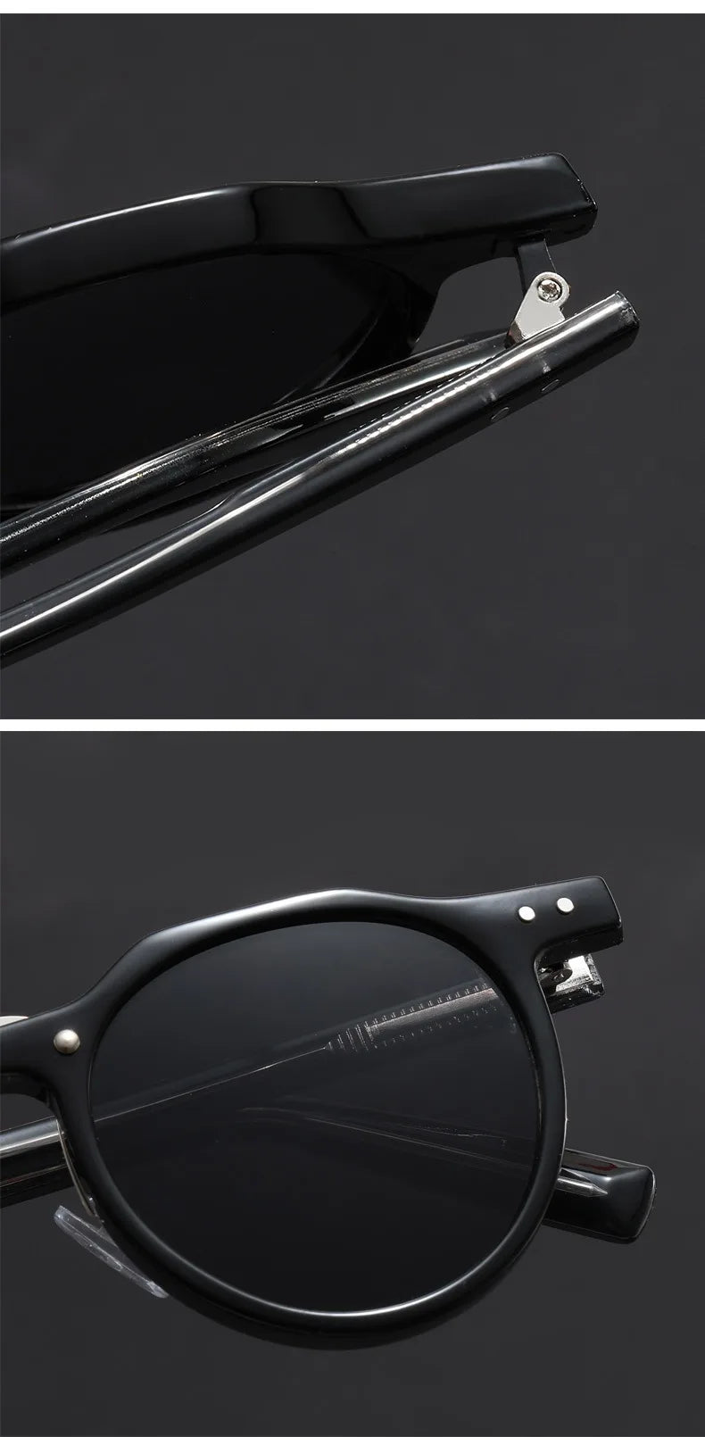 Retro Metal Frame Oval Sunglasses for Women Men Trendy Punk Round Sun Glasses Luxury Brand Designer Driving Shades