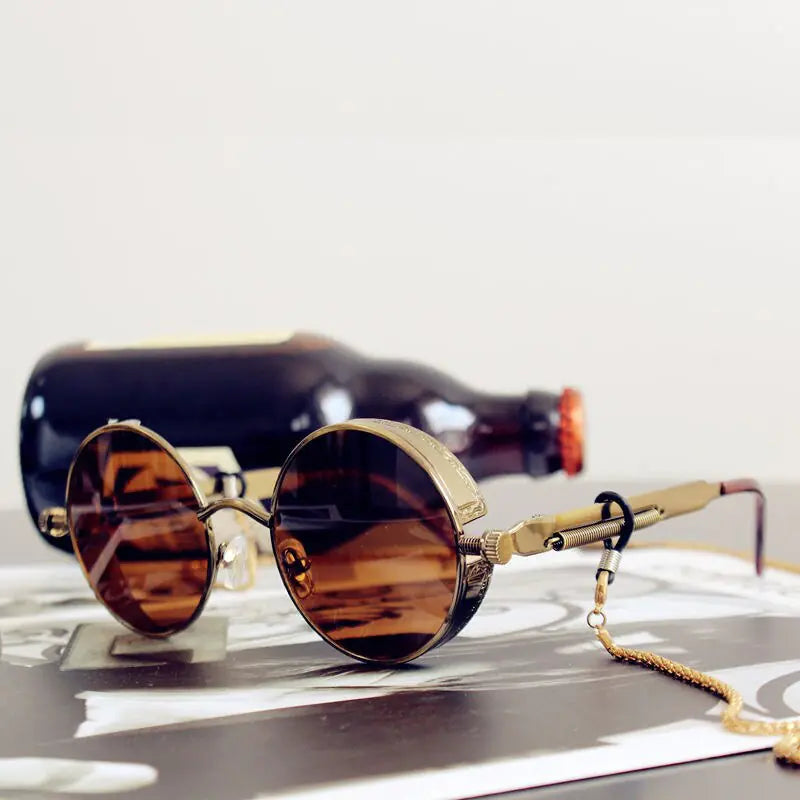 Vintage Round Metal Sunglasses