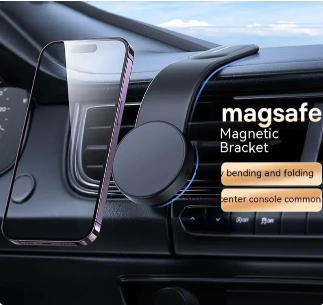 15W Magsafe Wireless Car Charger Mount fast charging, Hands free