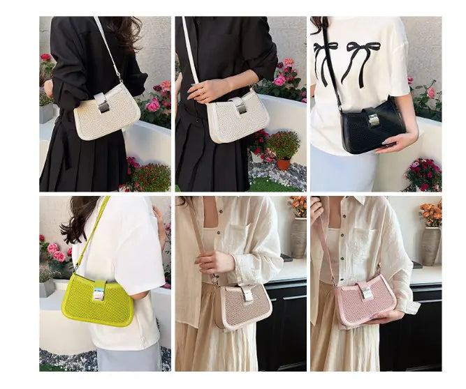 French Style Women's Crossbody Bag - Trendy Summer