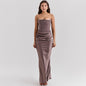 Elegant Backless Tube Dress – Sexy Long Evening Gown for Women | Prom, Party, Formal