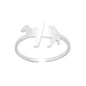 Women's Stainless Steel Rings Vintage Golden Lotus Rings Men's Moon Sun Opal Rings Wedding Couple Rings
