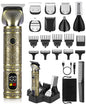 Brightup 7-in-1 Cordless Beard Trimmer Kit for Men – T-Blade, Nose, Body & Precision Grooming