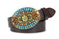 INOGIH Western-Leather-Belts-Women Vintage Waist-Belts with Hollow Out Flower Buckle