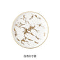 Nordic Marble Ceramic Plates – 4pc Set