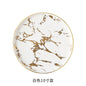 Nordic Marble Ceramic Plates – 4pc Set