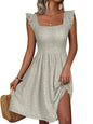 Sage Bloom™ Floral Midi Dress – Light & Breezy Elegance