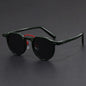Retro Metal Frame Oval Sunglasses for Women Men Trendy Punk Round Sun Glasses Luxury Brand Designer Driving Shades