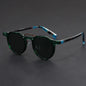 Retro Metal Frame Oval Sunglasses for Women Men Trendy Punk Round Sun Glasses Luxury Brand Designer Driving Shades