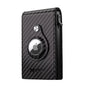 Carbon Black Airtag Wallet