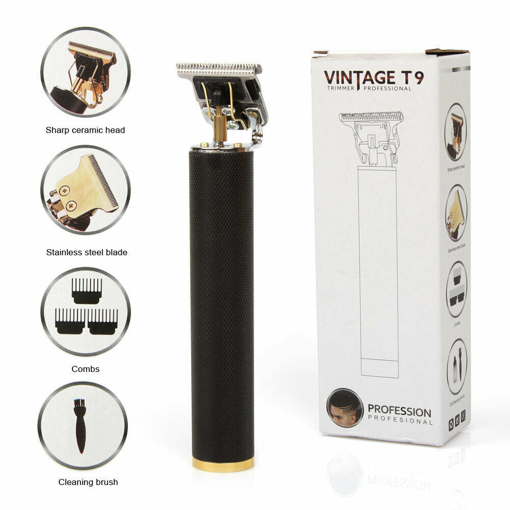 Professional Cordless T-Blade Hair Trimmer for Men – Zero Gapped, Rechargeable, Precision Beard & Hair Clippers