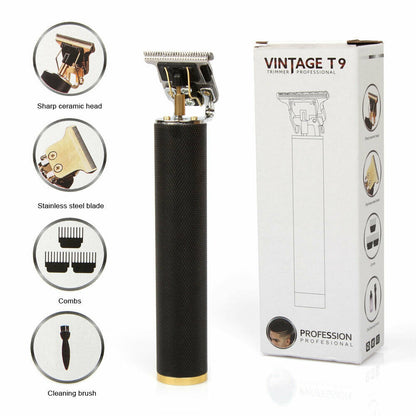 Professional Cordless T-Blade Hair Trimmer for Men – Zero Gapped, Rechargeable, Precision Beard & Hair Clippers