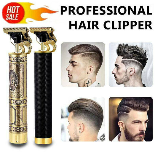 Professional Cordless T-Blade Hair Trimmer for Men – Zero Gapped, Rechargeable, Precision Beard & Hair Clippers