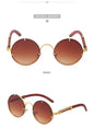 Men's Metal Round Frame Retro Sunglasses