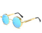 Retro Steampunk Round Sunglasses – Vintage Metal Designer Shades
