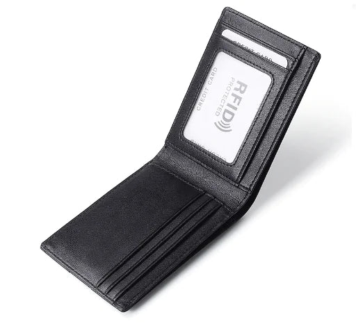 Slim RFID Leather Wallet