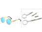 Retro Steampunk Round Sunglasses – Vintage Metal Designer Shades